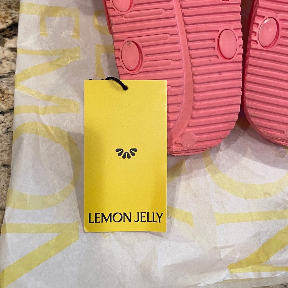 Women's Flamingo Pink LEMON JELLY slides - Picture 8 of 10